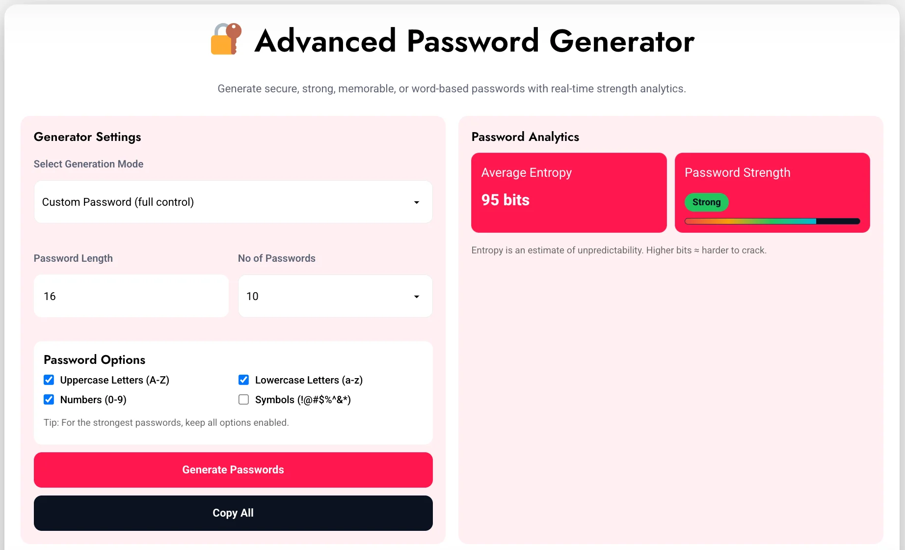 Best Password Generator Tool | The Tech Forte Tools Password Generator Tool