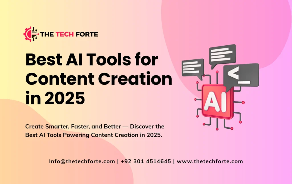 Best AI Tools for Content Creation in 2025 Best AI Tools for Content Creation in 2025