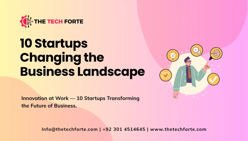 Top 10 Startups Changing the Business Landscape Top 10 Startups Changing the Business Landscape