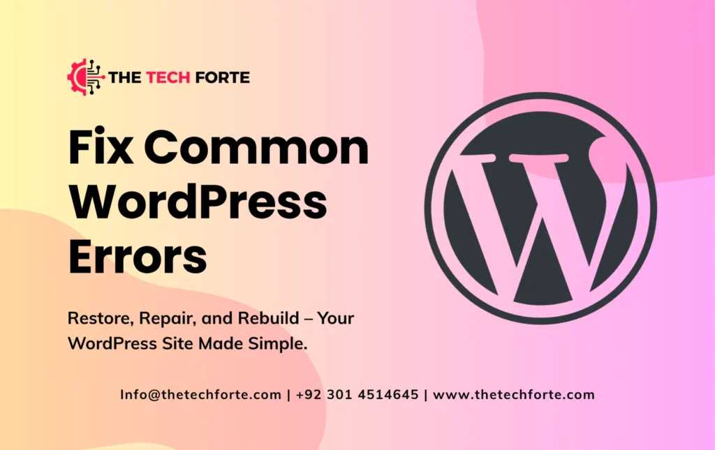 How to Fix Common WordPress Errors How to Fix Common WordPress Errors