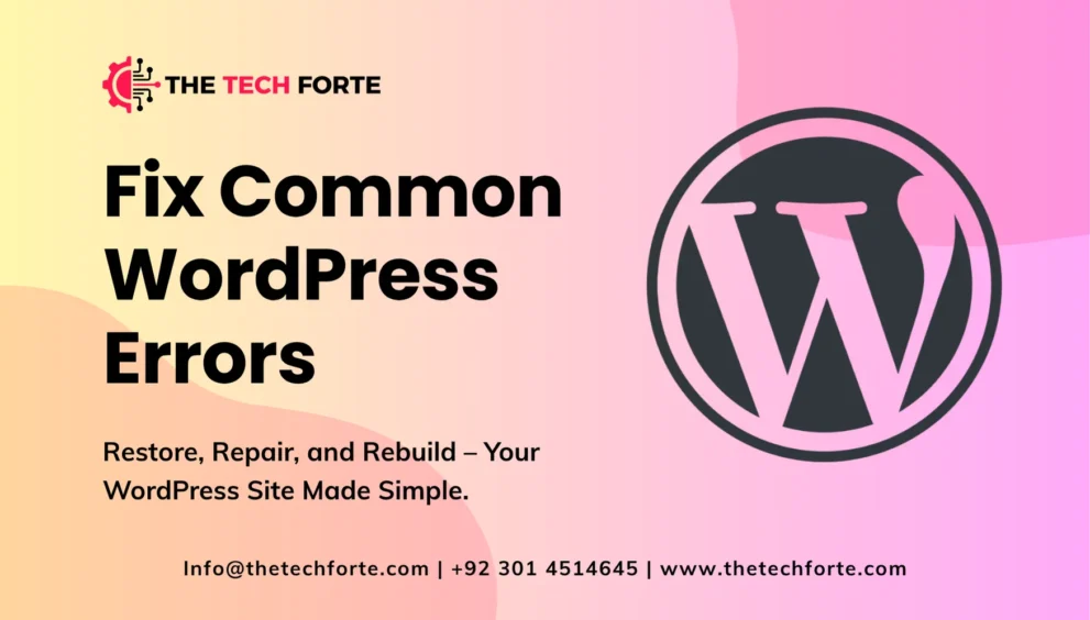 How to Fix Common WordPress Errors How to Fix Common WordPress Errors