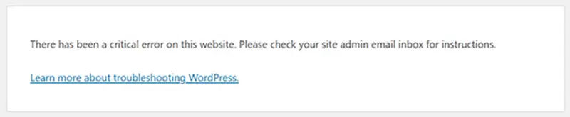 How to Fix Common WordPress Errors How to Fix WordPress Critical Error